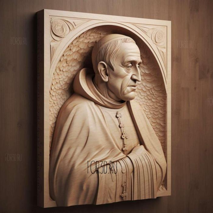 Thomas Aquinas 1 stl model for CNC